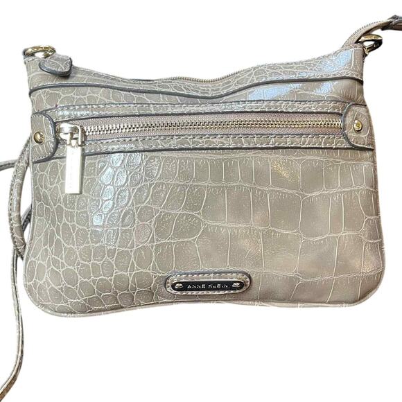 Gray Anne Klein Purse - Picture 1 of 7